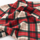 Plaid (Poly Print) fabric in HollyBerry - loose fabric drape