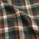 Plaid (Poly Print) in Woodland — fabric print and drape detail