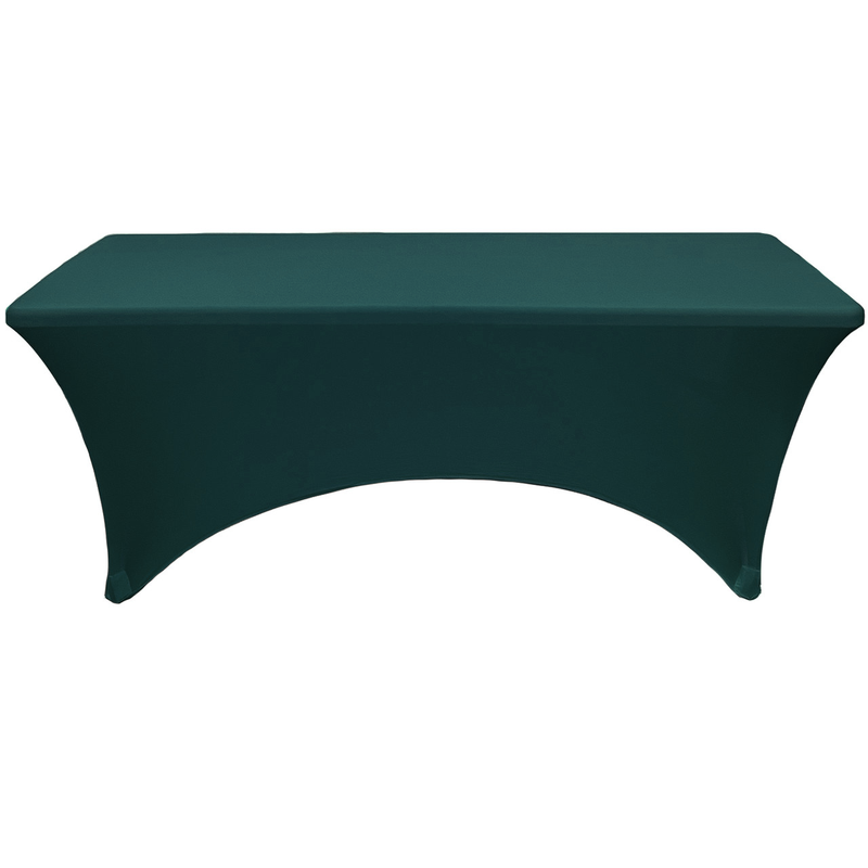 Spandex (8'x30") Banquet Table Cover in Hunter Green