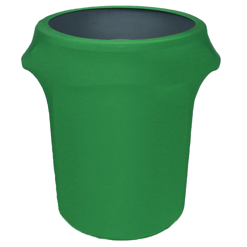 Spandex 32 Gallon Trash Can Cover in Emerald Green