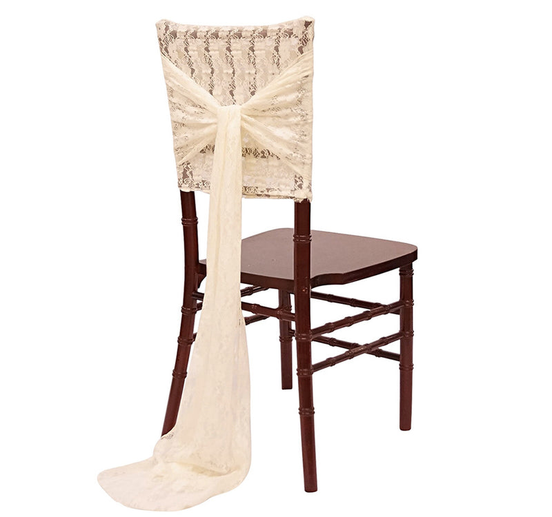 Lace Chair Cap and Sash