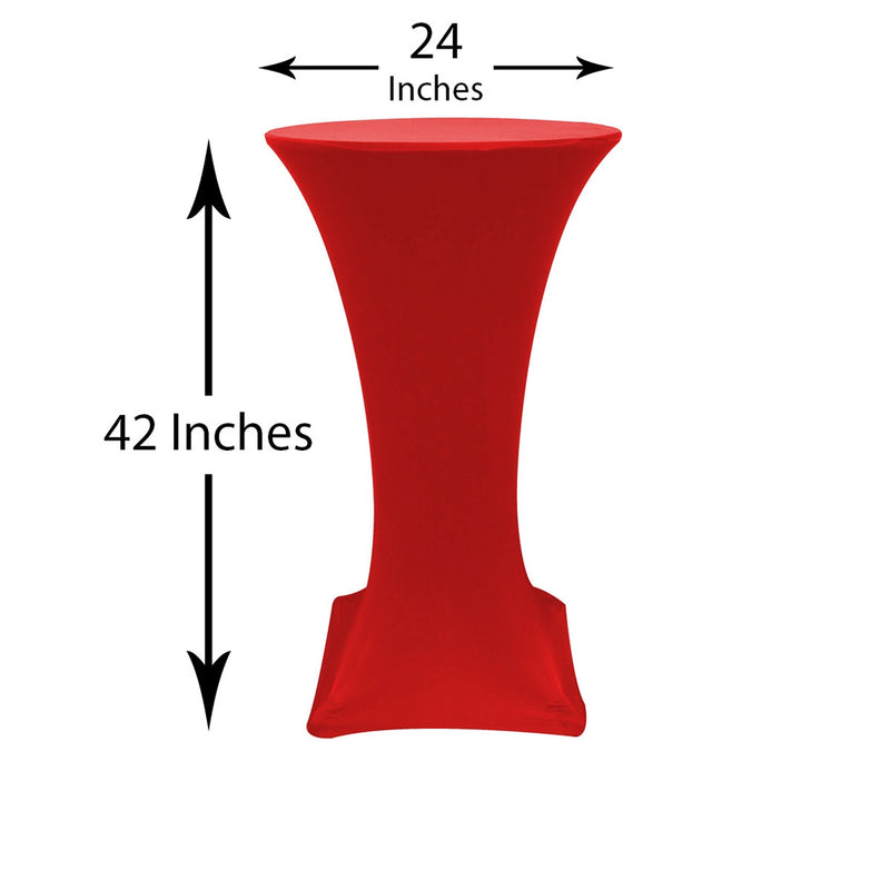 Spandex (24"x42") Highboy Cover in Red