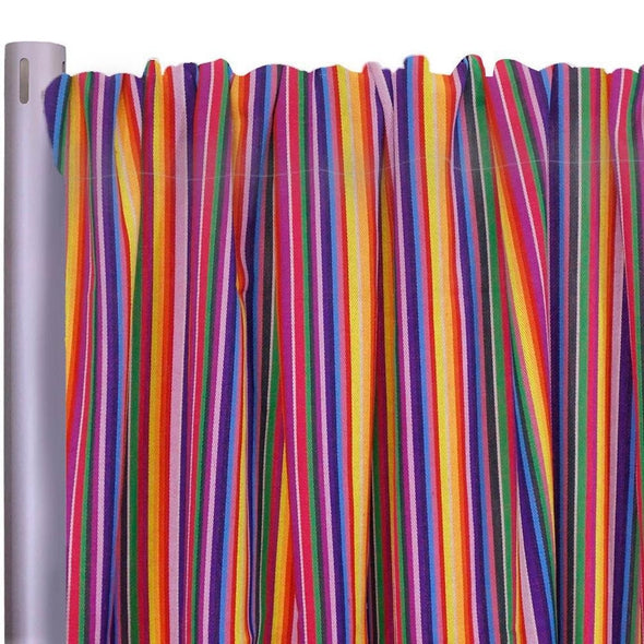 Serape Stripe (Knit-Look) Drapery Panels (58" Wide) / 1 Print