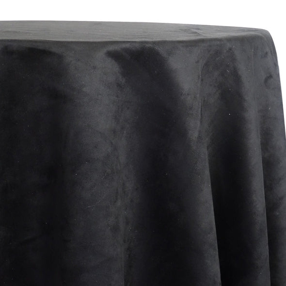 Microfiber Suede Table Linen in Black