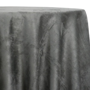 Microfiber Suede Table Linen in Dk Grey