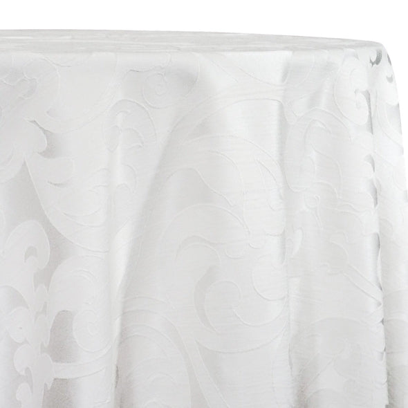 Classic Jacquard Linen in White