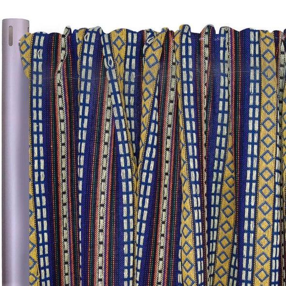Ethnic Stripe (Knit-Look) Drapery Panels (58" Wide) / 1 Print