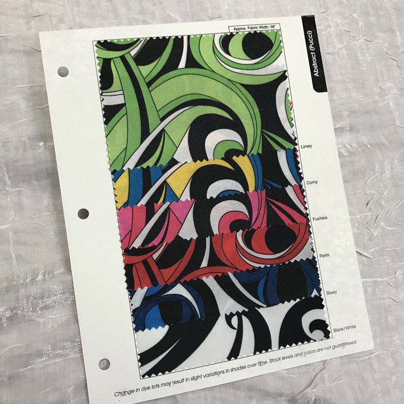 Abstract (Pucci) Color Card