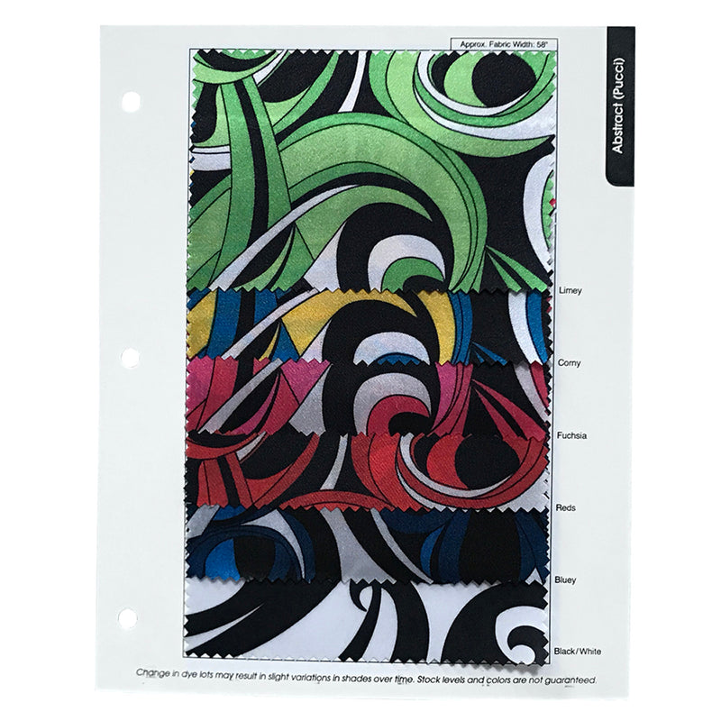 Abstract (Pucci) Table Linen in Bluey