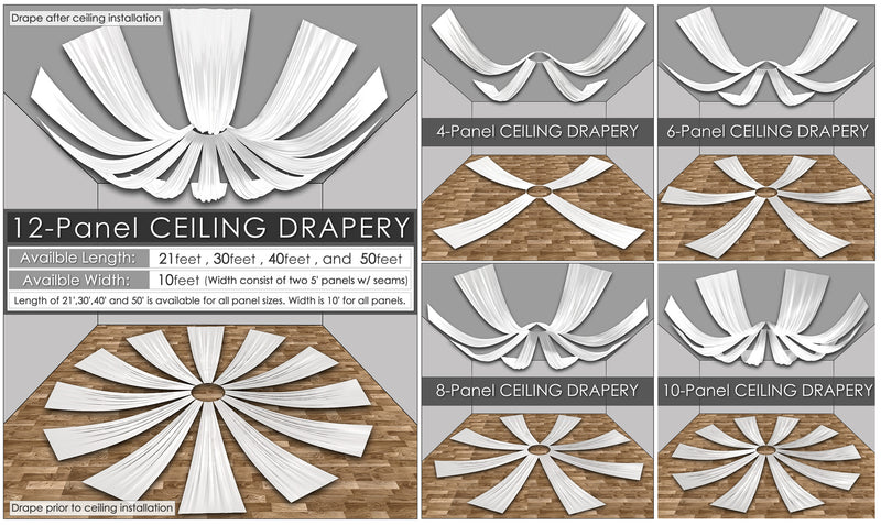 Polyester (Poplin) Ceiling Drape Collection
