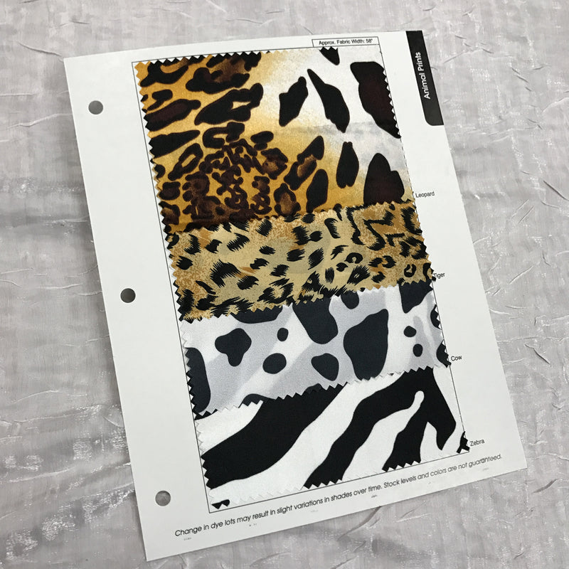 Animal Print Color Card