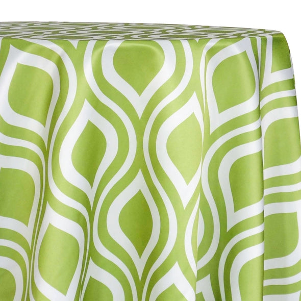 Groovy Print (Lamour) Table Linen in Avocado