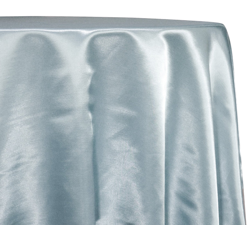 Shantung Satin (Reversible) Table Linen in Baby Blue