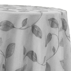 Birch Leaf Table Linen in Grey