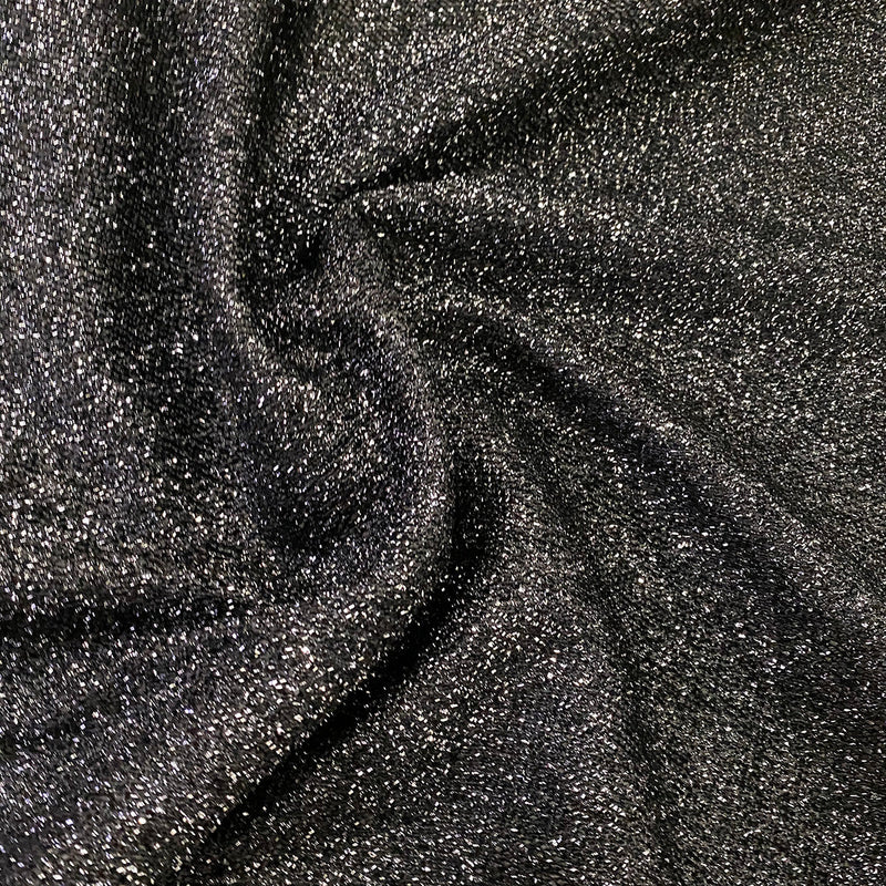 Confetti Metallic Linen in Black