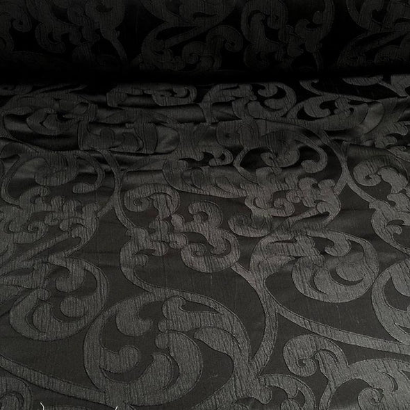 Classic Jacquard Table Runner in Black