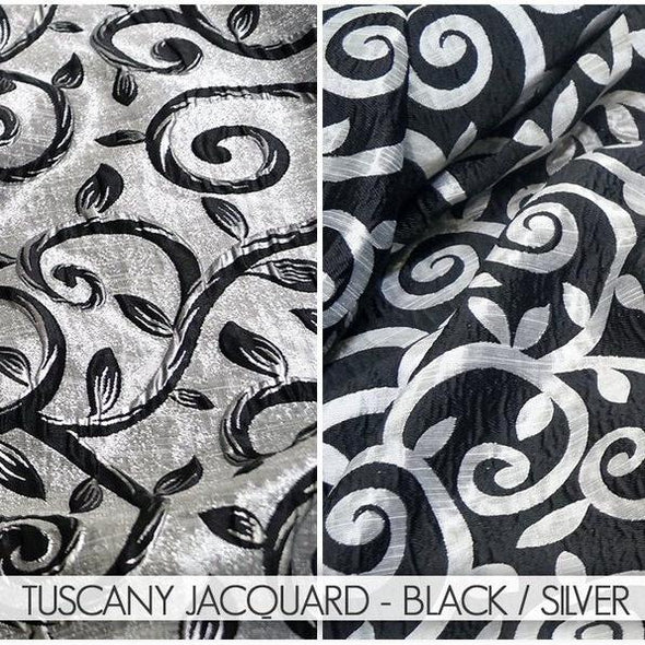 TUSCANY JACQUARD - BLACK / SILVER