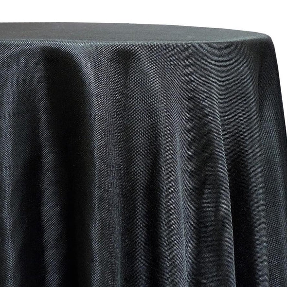 Imitation Burlap Table Linen in Black