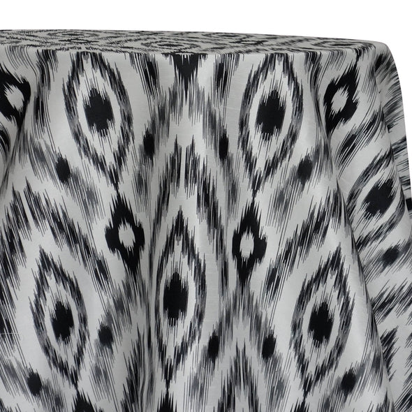 Cosmo Print (Dupioni) Table Linen in Black – Urquid Linen