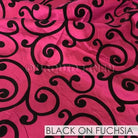 BLACK ON FUCHSIA