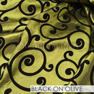 BLACK ON OLIVE