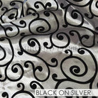 BLACK ON SILVER