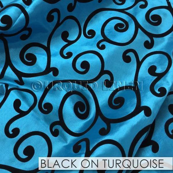 BLACK ON TURQUOISE