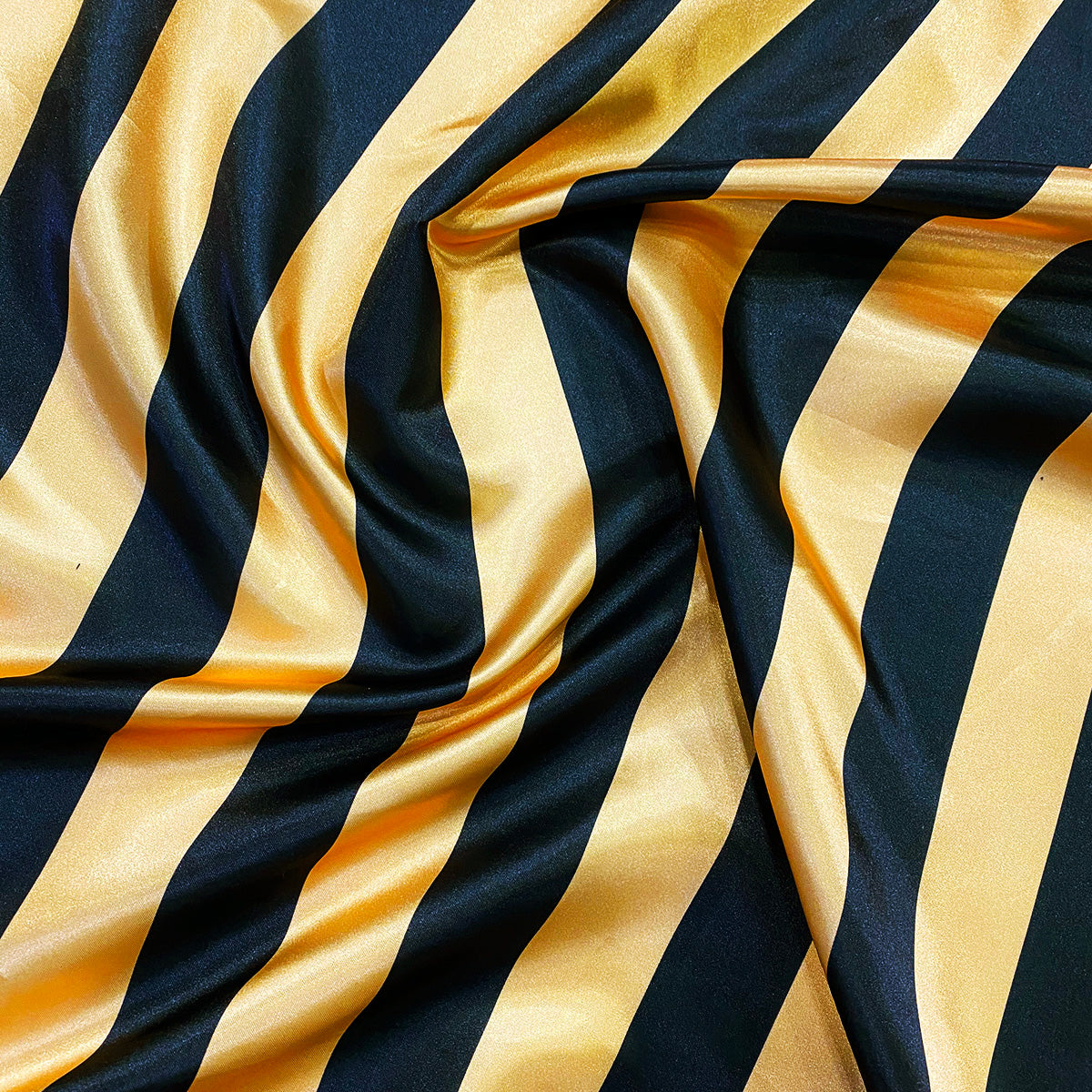 2 Satin Stripe Wholesale Fabric in Gold and Black – Urquid Linen