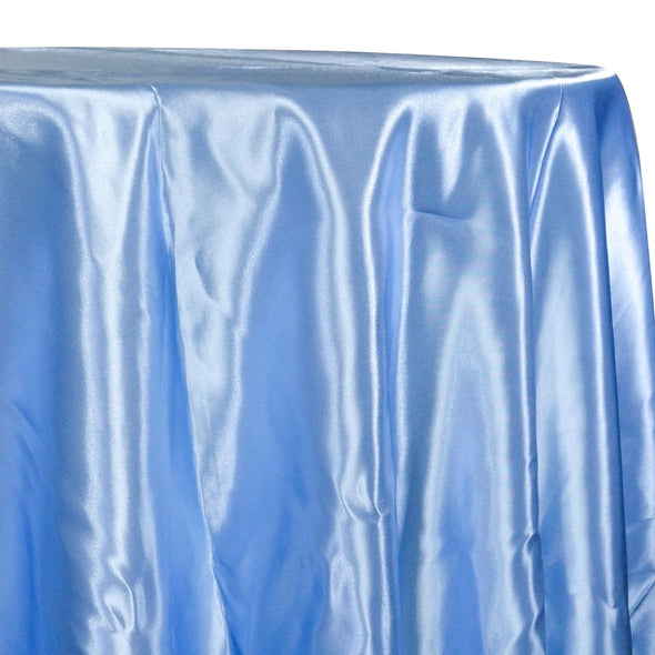 Bridal Satin Table Linen in Blue 120