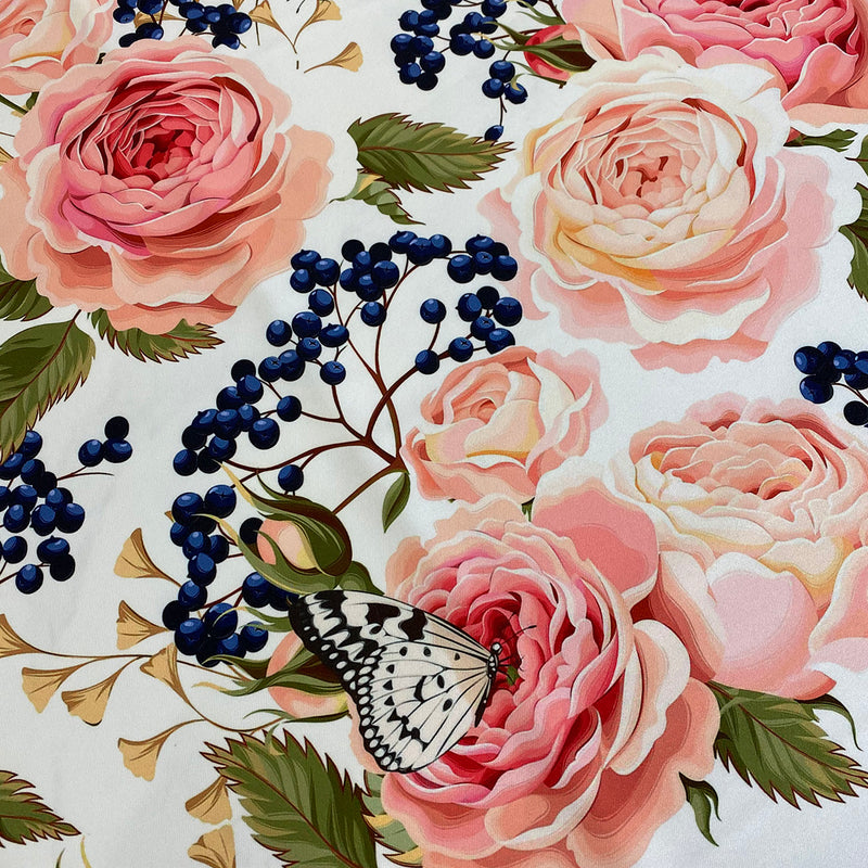 Blush Bouquet (Poly Print) Table Linen
