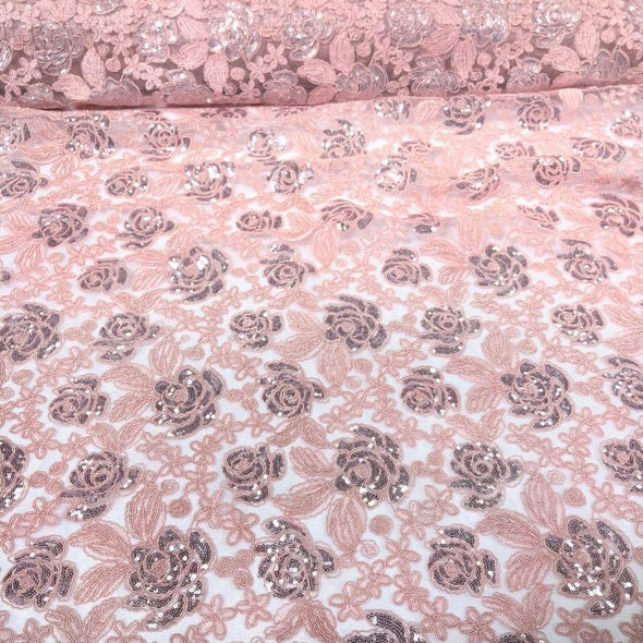 Valentina Lace Table Runner in Blush