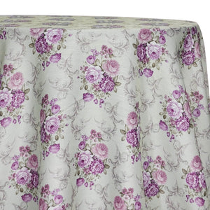 French Floral Table Linen in Blush