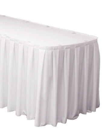 Polyester Table Skirt Box Pleat Velcro