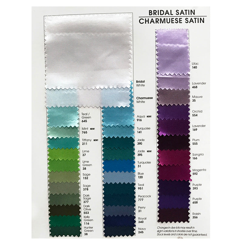 Bridal Satin Table Linen in Teal Green 211