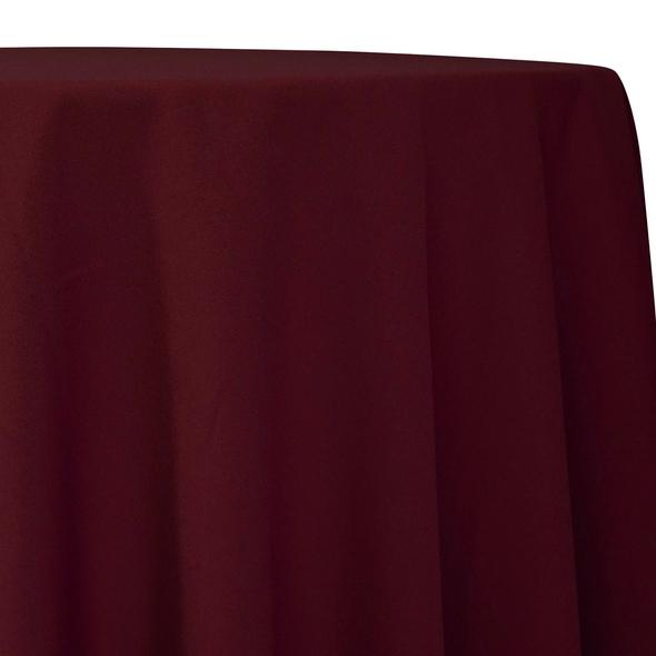 Burgundy Tablecloth in Polyester for Weddings