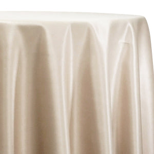 Lamour (Dull) Satin Table Linen in LT Champagne 1441