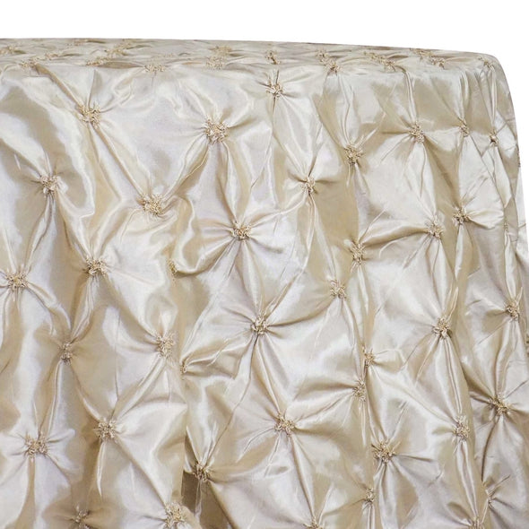 Belly Button (Pinwheel) Table Linen in Champagne