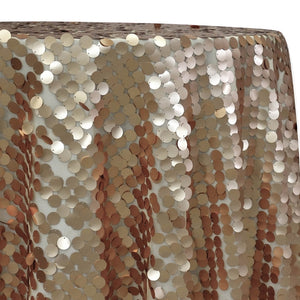 Payette Sequins Table Linen in Champagne