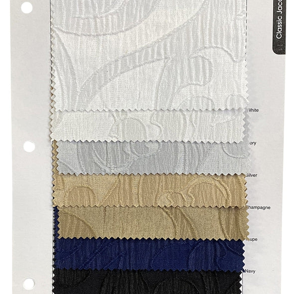 Classic Jacquard Wholesale Fabric in White – Urquid Linen
