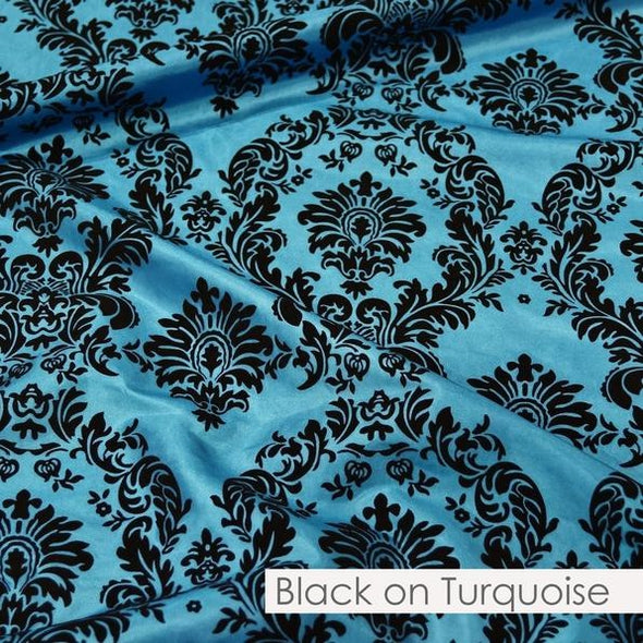 BLACK ON TURQUOISE