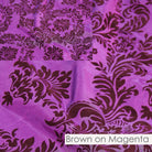 BROWN ON MAGENTA
