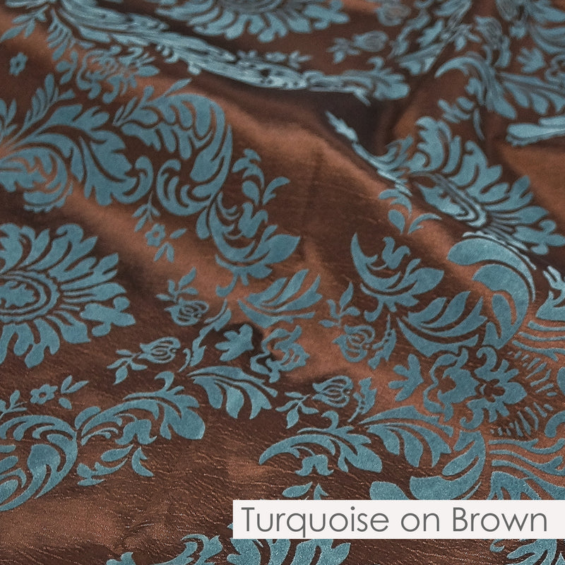 TURQUOISE ON BROWN