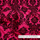 BLACK ON FUCHSIA
