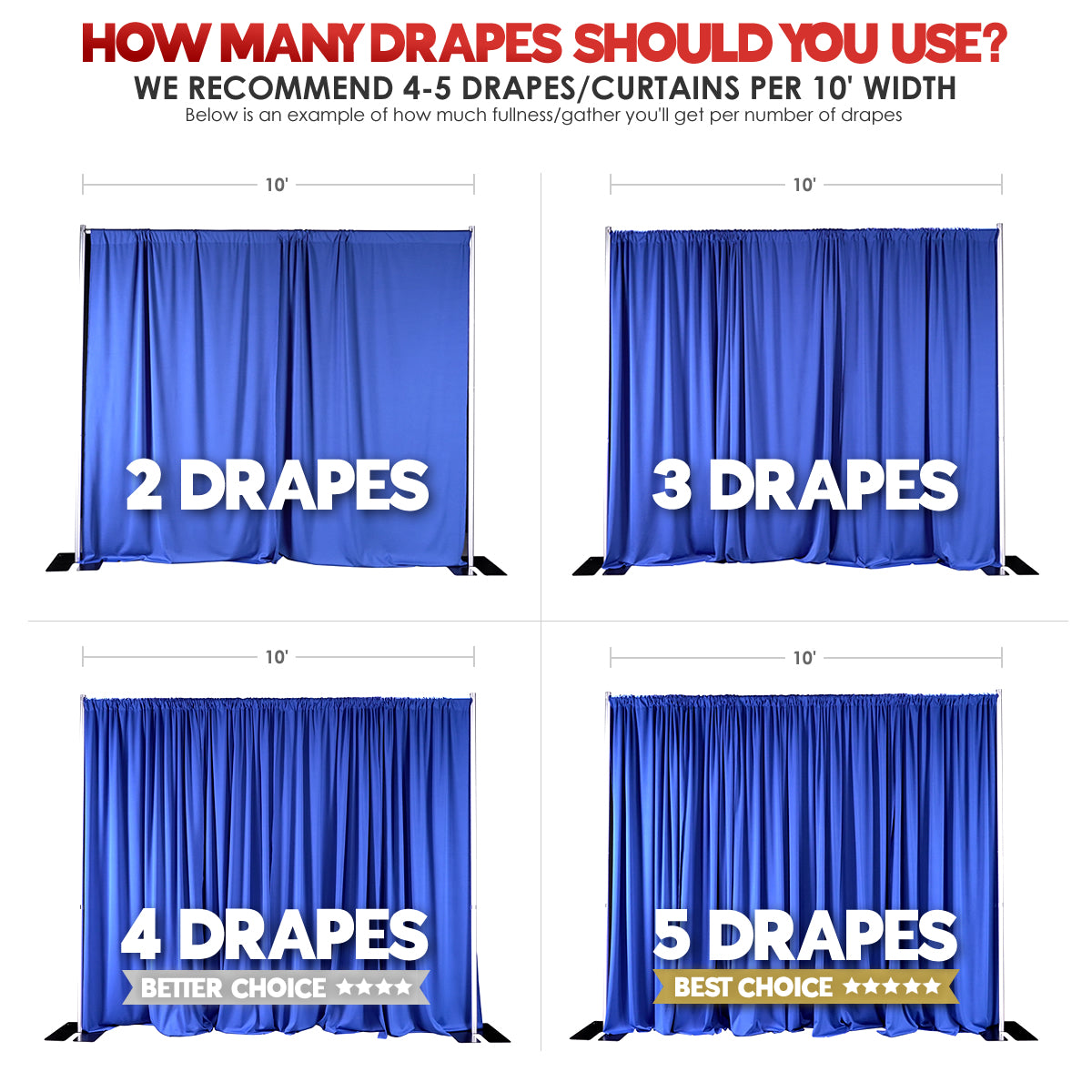 Poly Premier (Fire Retardant) Drape Panels (58