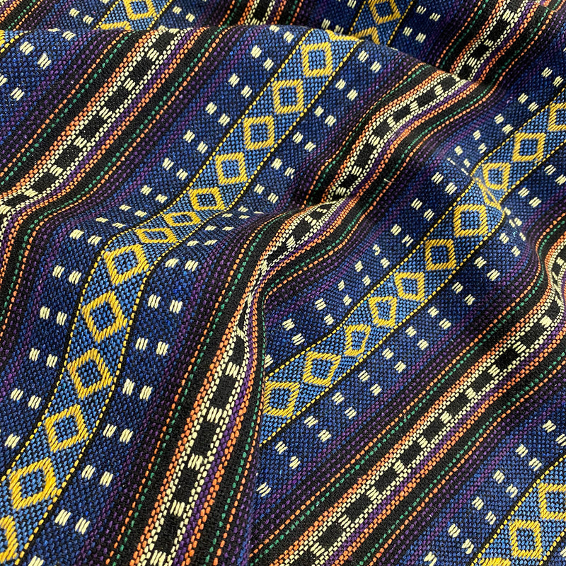 Ethnic Stripe (Knit-Look) Linen