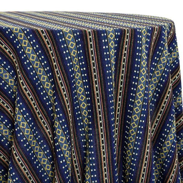 Ethnic Stripe (Knit-Look) Linen