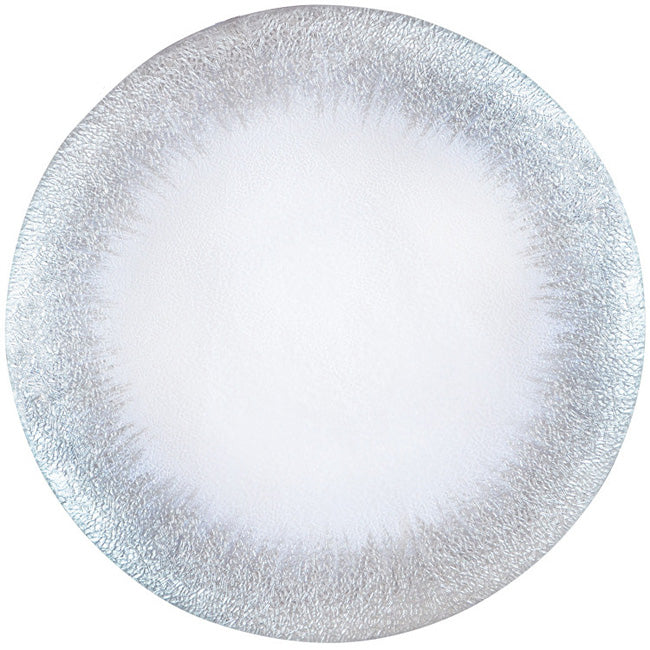 Stardust - Glass Charger Plate in Silver (Item # 0277)