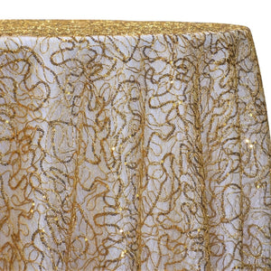 Bedazzle Table Linen in Gold 24k