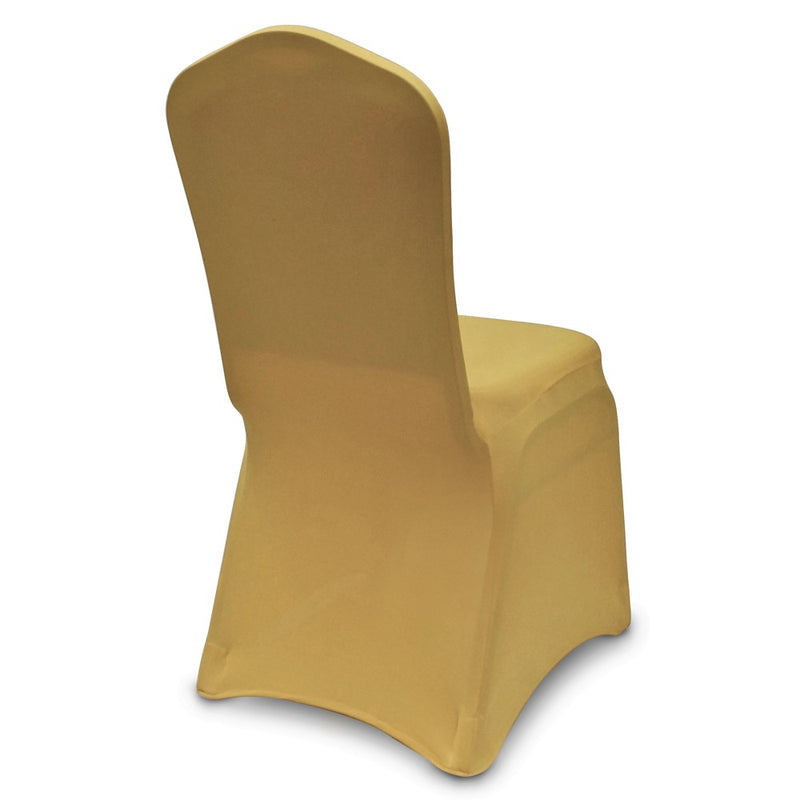 Spandex Banquet Chair Cover in Gold