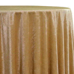 Lush Velvet Table Linen in Gold